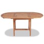 vidaXL Garten-Ausziehtisch (110-160)x80x75 cm Massivholz Teak vidaXL Garten-Ausziehtisch (110-160)x80x75 cm Massivholz Teak