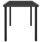 vidaXL Garten-Esstisch Schwarz 180x70x73 cm Poly Rattan vidaXL Garten-Esstisch Schwarz 180x70x73 cm Poly Rattan