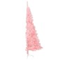 Künstlicher Halb-Weihnachtsbaum mit Ständer Rosa 210 cm PVC Künstlicher Halb-Weihnachtsbaum mit Ständer Rosa 210 cm PVC