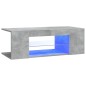 TV-Schrank mit LED-Leuchten Betongrau 90x39x30 cm TV-Schrank mit LED-Leuchten Betongrau 90x39x30 cm
