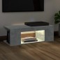 TV-Schrank mit LED-Leuchten Betongrau 90x39x30 cm TV-Schrank mit LED-Leuchten Betongrau 90x39x30 cm