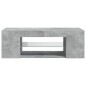 TV-Schrank mit LED-Leuchten Betongrau 90x39x30 cm TV-Schrank mit LED-Leuchten Betongrau 90x39x30 cm