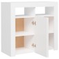 vidaXL Sideboard mit LED-Leuchten Weiß 80x35x75 cm vidaXL Sideboard mit LED-Leuchten Weiß 80x35x75 cm