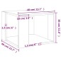 vidaXL Couchtisch Sonoma-Eiche 40x40x30 cm Holzwerkstoff vidaXL Couchtisch Sonoma-Eiche 40x40x30 cm Holzwerkstoff