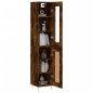 Highboard Räuchereiche 34,5x34x180 cm Holzwerkstoff Highboard Räuchereiche 34,5x34x180 cm Holzwerkstoff