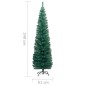 Schlanker Künstlicher Weihnachtsbaum mit Ständer Grün 240cm PVC Schlanker Künstlicher Weihnachtsbaum mit Ständer Grün 240cm PVC