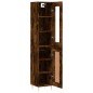 Highboard Räuchereiche 34,5x34x180 cm Holzwerkstoff Highboard Räuchereiche 34,5x34x180 cm Holzwerkstoff