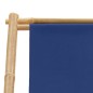 vidaXL Liegestuhl Bambus und Canvas Marineblau vidaXL Liegestuhl Bambus und Canvas Marineblau