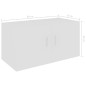 Wandschrank Weiß 80 x 39 x 40 cm Holzwerkstoff Wandschrank Weiß 80 x 39 x 40 cm Holzwerkstoff