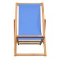 vidaXL Liegestuhl Teak 56x105x96 cm Blau vidaXL Liegestuhl Teak 56x105x96 cm Blau