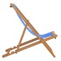 vidaXL Liegestuhl Teak 56x105x96 cm Blau vidaXL Liegestuhl Teak 56x105x96 cm Blau