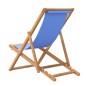 vidaXL Liegestuhl Teak 56x105x96 cm Blau vidaXL Liegestuhl Teak 56x105x96 cm Blau