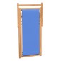 vidaXL Liegestuhl Teak 56x105x96 cm Blau vidaXL Liegestuhl Teak 56x105x96 cm Blau