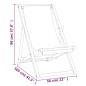 vidaXL Liegestuhl Teak 56x105x96 cm Blau vidaXL Liegestuhl Teak 56x105x96 cm Blau