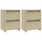 Nachttische 2 Stk. Sonoma-Eiche 30x30x40 cm Holzwerkstoff Nachttische 2 Stk. Sonoma-Eiche 30x30x40 cm Holzwerkstoff