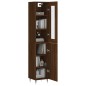 Highboard Braun Eichen-Optik 34,5x34x180 cm Holzwerkstoff Highboard Braun Eichen-Optik 34,5x34x180 cm Holzwerkstoff
