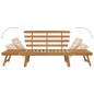 vidaXL Gartenbank 2-in-1 190 cm Massivholz Akazie vidaXL Gartenbank 2-in-1 190 cm Massivholz Akazie