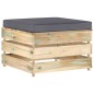 7-tlg. Garten-Lounge-Set mit Kissen Grün Imprägniertes Holz 7-tlg. Garten-Lounge-Set mit Kissen Grün Imprägniertes Holz