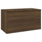 Aufbewahrungstruhe Braun Eichen-Optik 84x42x46 cm Holzwerkstoff Aufbewahrungstruhe Braun Eichen-Optik 84x42x46 cm Holzwerkstoff