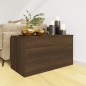 Aufbewahrungstruhe Braun Eichen-Optik 84x42x46 cm Holzwerkstoff Aufbewahrungstruhe Braun Eichen-Optik 84x42x46 cm Holzwerkstoff