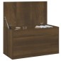 Aufbewahrungstruhe Braun Eichen-Optik 84x42x46 cm Holzwerkstoff Aufbewahrungstruhe Braun Eichen-Optik 84x42x46 cm Holzwerkstoff