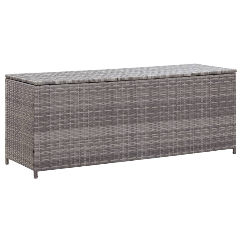 Gartenbox Grau 150x50x60 cm Poly Rattan Gartenbox Grau 150x50x60 cm Poly Rattan