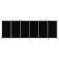 vidaXL 6-tlg. Paravent Schwarz 520x180 cm Stoff vidaXL 6-tlg. Paravent Schwarz 520x180 cm Stoff