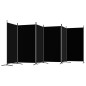 vidaXL 6-tlg. Paravent Schwarz 520x180 cm Stoff vidaXL 6-tlg. Paravent Schwarz 520x180 cm Stoff
