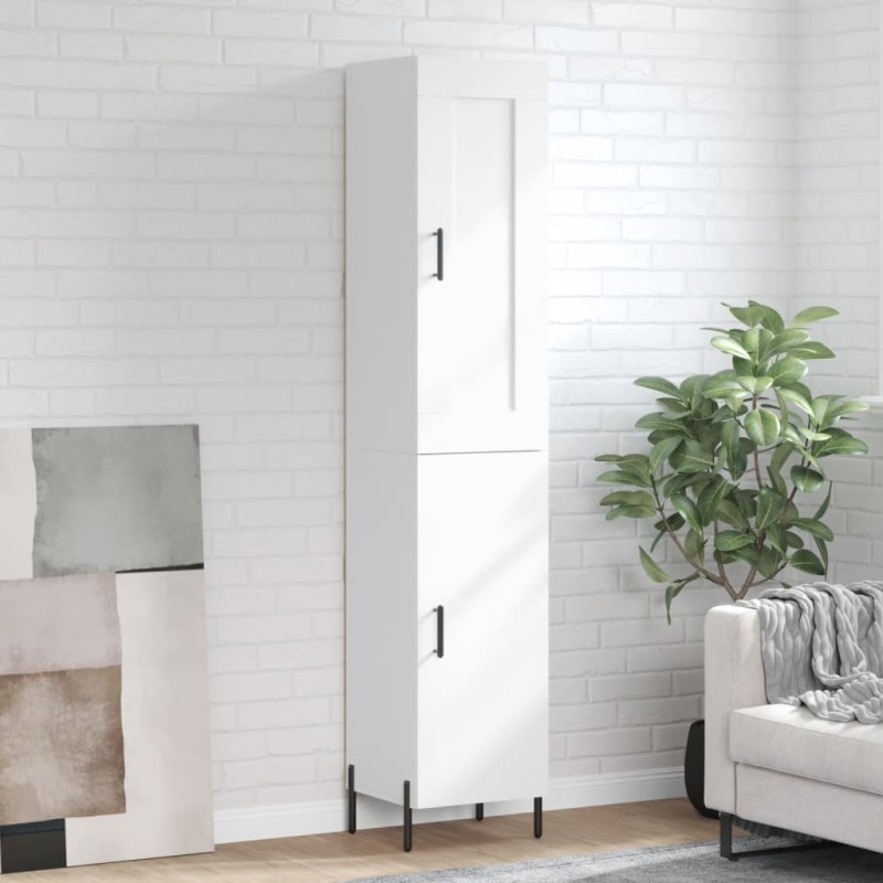 vidaXL Highboard Weiß 34,5x34x180 cm Holzwerkstoff vidaXL Highboard Weiß 34,5x34x180 cm Holzwerkstoff