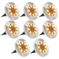 Solar-Bodenleuchten 8 Stk. LED Warmweiß Solar-Bodenleuchten 8 Stk. LED Warmweiß