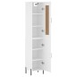 vidaXL Highboard Weiß 34,5x34x180 cm Holzwerkstoff vidaXL Highboard Weiß 34,5x34x180 cm Holzwerkstoff