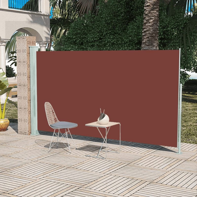 Seitenmarkise Ausziehbar 160x300 cm Braun Seitenmarkise Ausziehbar 160x300 cm Braun