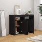 Sideboard mit LED-Leuchten Schwarz 115,5x30x75 cm Sideboard mit LED-Leuchten Schwarz 115,5x30x75 cm