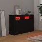 Sideboard mit LED-Leuchten Schwarz 115,5x30x75 cm Sideboard mit LED-Leuchten Schwarz 115,5x30x75 cm