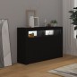 Sideboard mit LED-Leuchten Schwarz 115,5x30x75 cm Sideboard mit LED-Leuchten Schwarz 115,5x30x75 cm