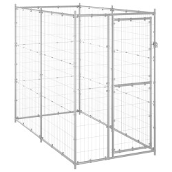 vidaXL Outdoor-Hundezwinger Verzinkter Stahl 110x220x180 cm