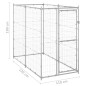 vidaXL Outdoor-Hundezwinger Verzinkter Stahl 110x220x180 cm vidaXL Outdoor-Hundezwinger Verzinkter Stahl 110x220x180 cm