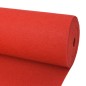 vidaXL Messeteppich Glatt 1x12 m Rot vidaXL Messeteppich Glatt 1x12 m Rot