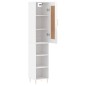 Highboard Hochglanz-Weiß 34,5x34x180 cm Holzwerkstoff Highboard Hochglanz-Weiß 34,5x34x180 cm Holzwerkstoff