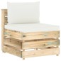 8-tlg. Garten-Lounge-Set mit Kissen Grün Imprägniertes Holz 8-tlg. Garten-Lounge-Set mit Kissen Grün Imprägniertes Holz