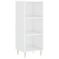 Highboard Hochglanz-Weiß 34,5x34x180 cm Holzwerkstoff Highboard Hochglanz-Weiß 34,5x34x180 cm Holzwerkstoff