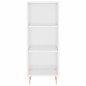 Highboard Hochglanz-Weiß 34,5x34x180 cm Holzwerkstoff Highboard Hochglanz-Weiß 34,5x34x180 cm Holzwerkstoff