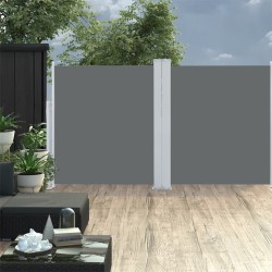 vidaXL Seitenmarkise Ausziehbar Anthrazit 140x600 cm 