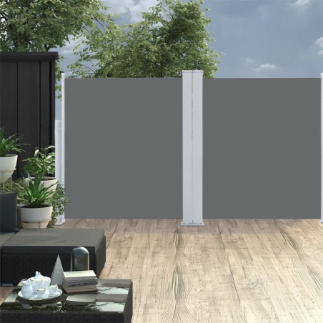 vidaXL Seitenmarkise Ausziehbar Anthrazit 140x600 cm 