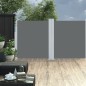 vidaXL Seitenmarkise Ausziehbar Anthrazit 140x600 cm vidaXL Seitenmarkise Ausziehbar Anthrazit 140x600 cm