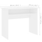 Schreibtisch Weiß 90x50x74 cm Holzwerkstoff Schreibtisch Weiß 90x50x74 cm Holzwerkstoff