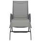 vidaXL Sonnenliegen 2 Stk. mit Tisch Textilene und Stahl vidaXL Sonnenliegen 2 Stk. mit Tisch Textilene und Stahl