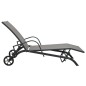 vidaXL Sonnenliegen 2 Stk. mit Tisch Textilene und Stahl vidaXL Sonnenliegen 2 Stk. mit Tisch Textilene und Stahl