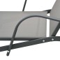 vidaXL Sonnenliegen 2 Stk. mit Tisch Textilene und Stahl vidaXL Sonnenliegen 2 Stk. mit Tisch Textilene und Stahl