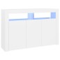 vidaXL Sideboard mit LED-Leuchten Weiß 115,5x30x75 cm vidaXL Sideboard mit LED-Leuchten Weiß 115,5x30x75 cm